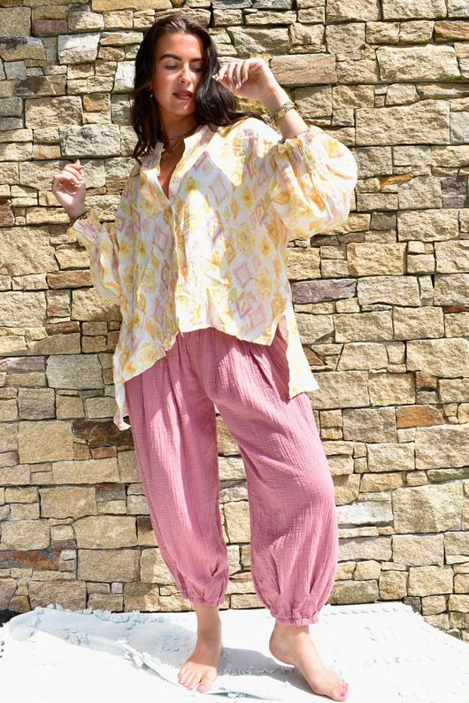 Daughter Of Ibiza Medina Balloon Sleeve Shirt