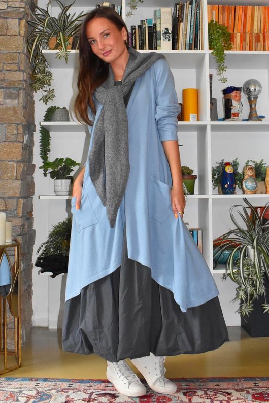 Downton Tailcoat Coatigan Bridgeton Blue