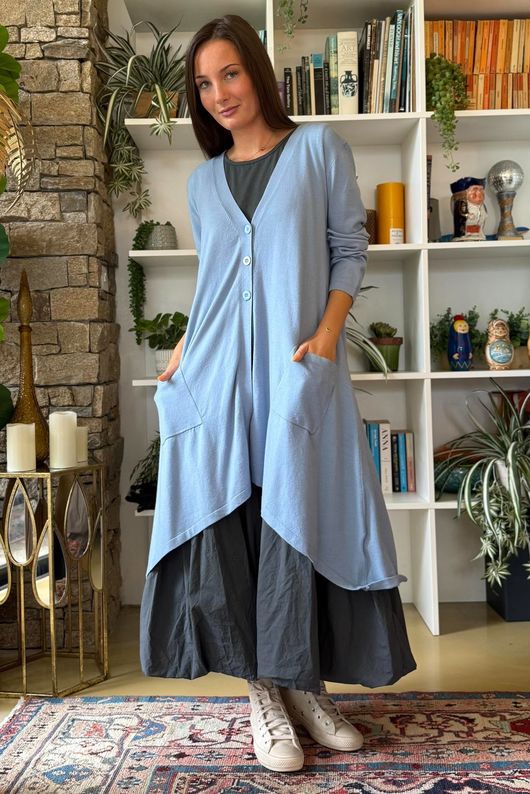 Downton Tailcoat Coatigan Bridgeton Blue