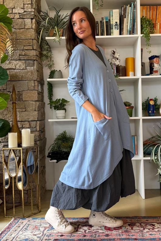 Downton Tailcoat Coatigan Bridgeton Blue