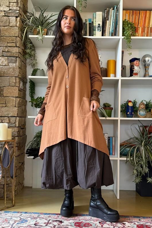 Downton Tailcoat Coatigan Classic Tan
