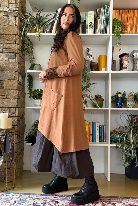 Downton Tailcoat Coatigan Classic Tan