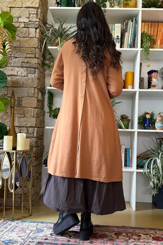Downton Tailcoat Coatigan Classic Tan