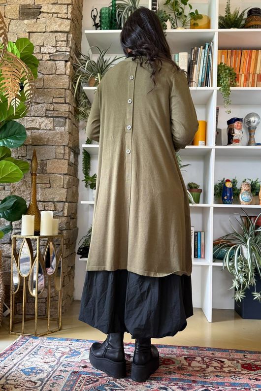 Downton Tailcoat Coatigan Khaki