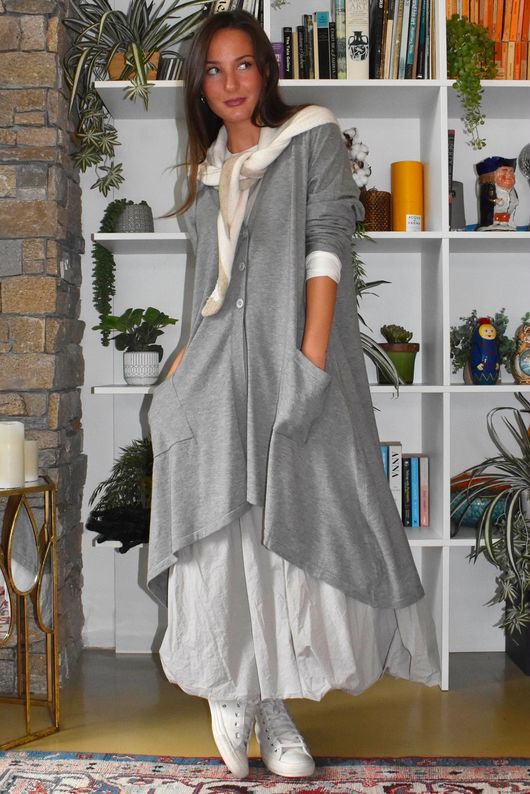 Downton Tailcoat Coatigan Taupe