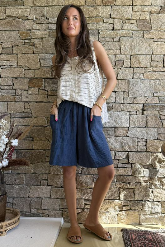 Dusk Bubble Cotton Shorts Airforce