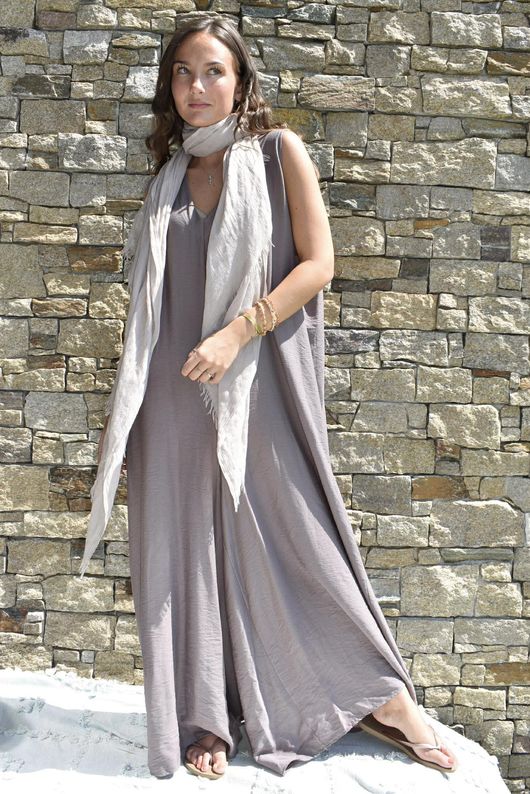 Eliza Palazzo Jumpsuit Mocha
