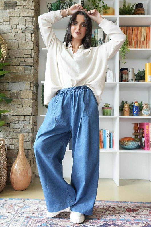 Ellis Oversized Rugby Knit Ecru 