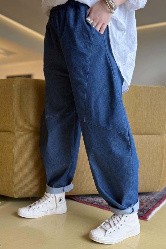 Essential Stretch Classic Barrel Jean Dark - /42=