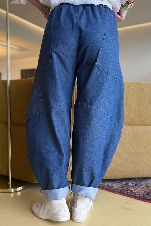 Essential Stretch Classic Barrel Jean Dark - /42=