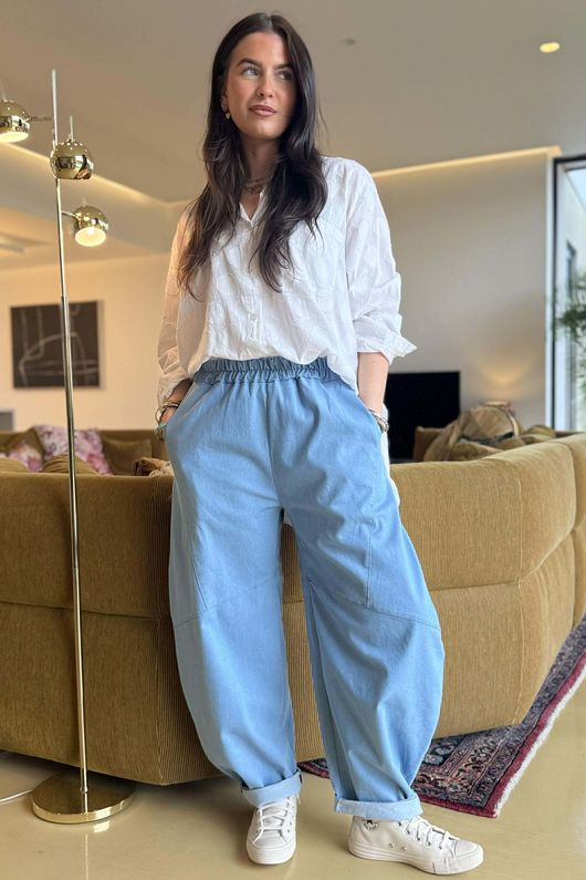 Essential Stretch Classic Barrel Jean Light - /20=