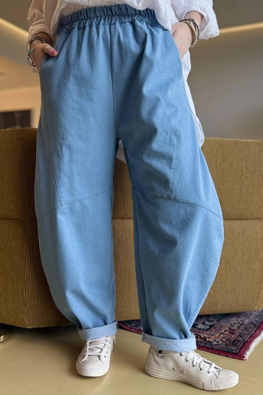 Essential Stretch Classic Barrel Jean Light - /20=