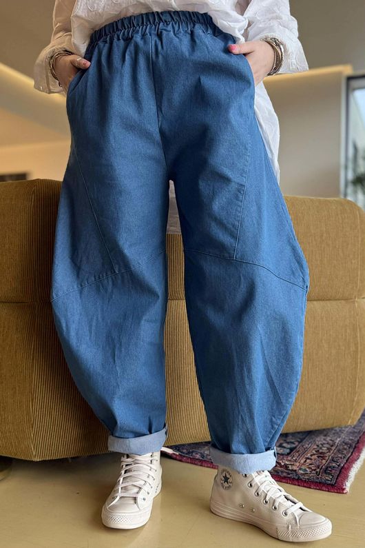 Essential Stretch Classic Barrel Jean Mid - /27=