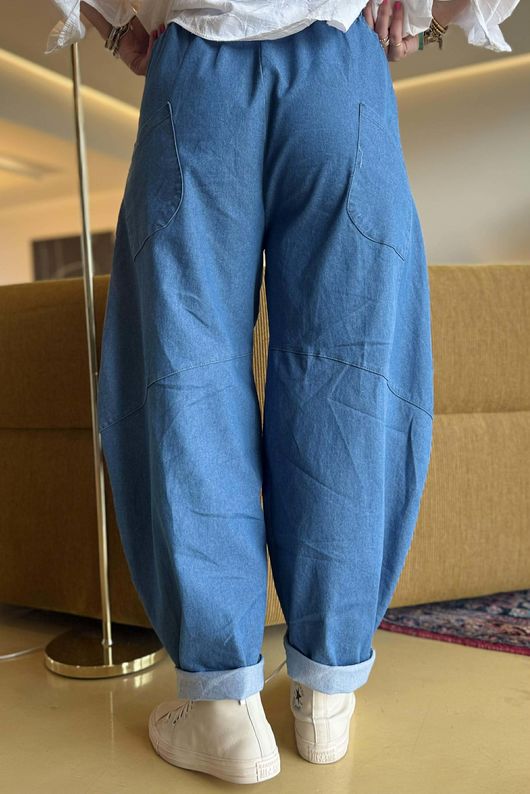 Essential Stretch Classic Barrel Jean Mid - /27=