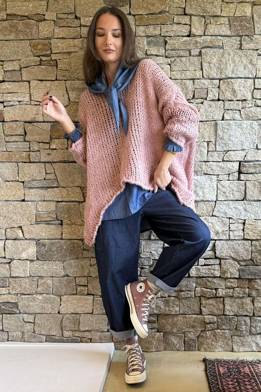 Fisherman Grunge Knit Rose /11=