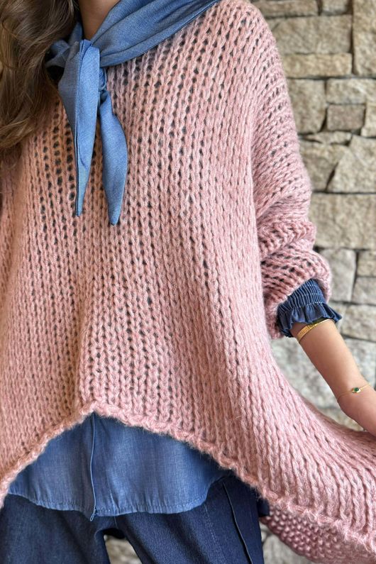 Fisherman Grunge Knit Rose /11=