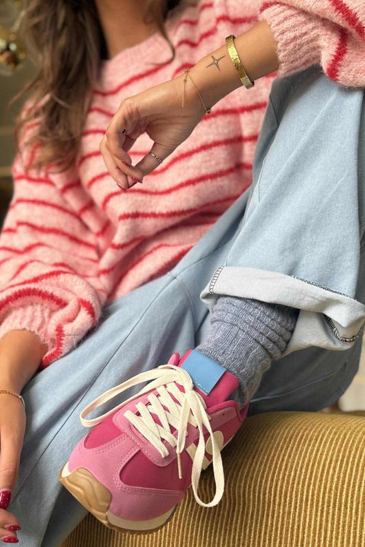 Flow Retro Trainer Pink