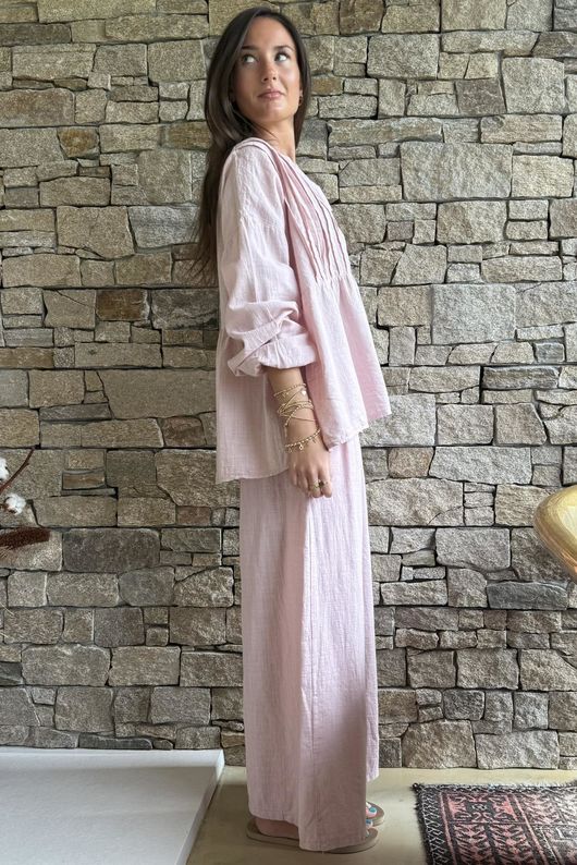 Frame Cotton Classic Pin Tuck Smock Blush