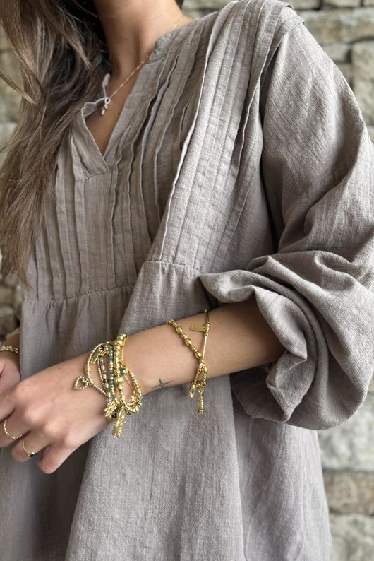 Frame Cotton Classic Pin Tuck Smock Earth