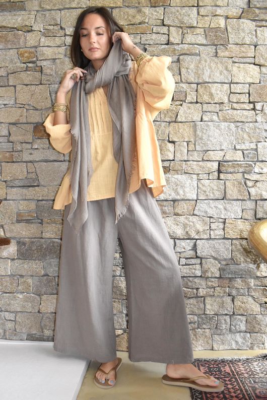 Frame Cotton Classic Pin Tuck Smock Tuscan Sun