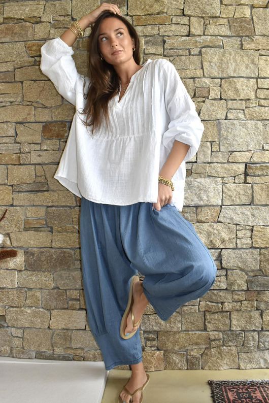 Frame Cotton Classic Pin Tuck Smock White /20=