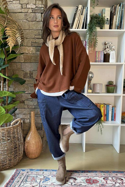 Frankie Waffle Box Knit Amaretto /14 