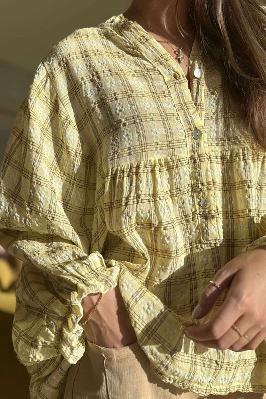 Greta Country Smock Custard