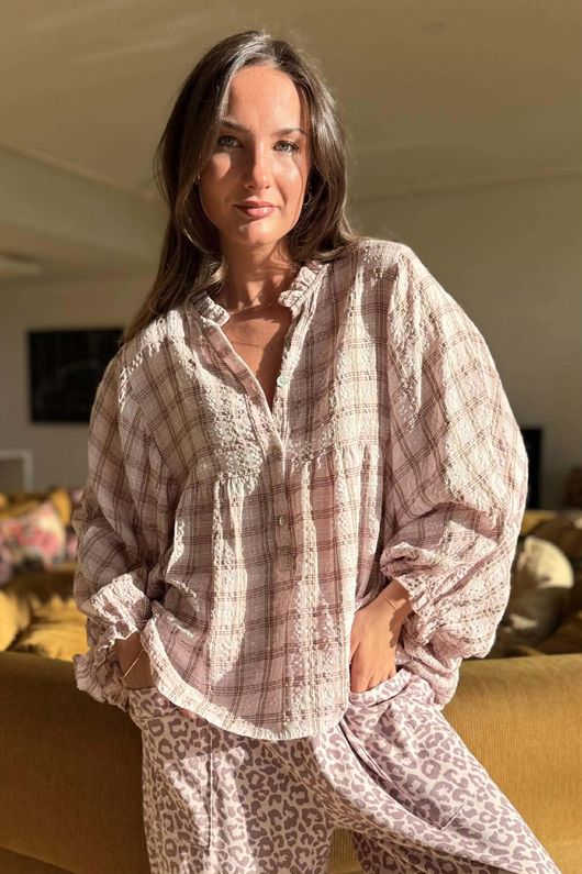 Greta Country Smock Rosewater