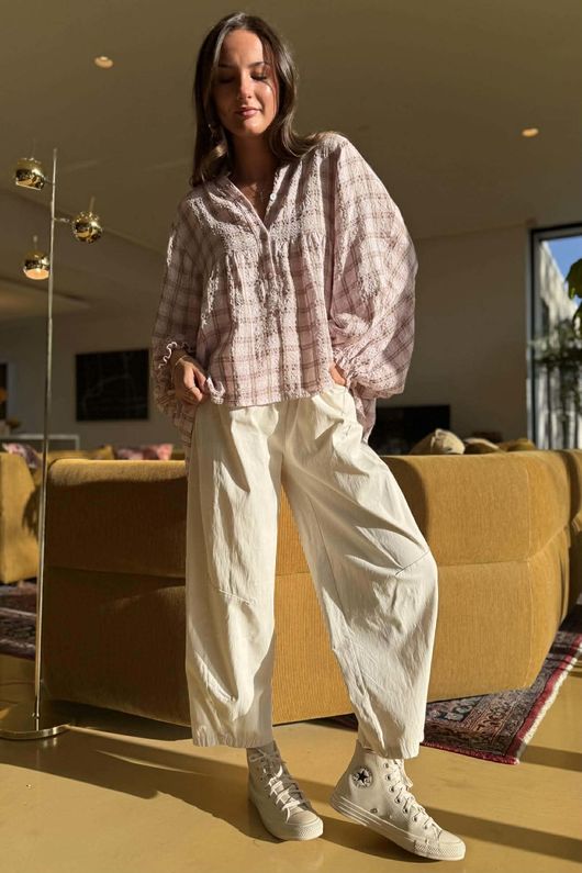 Greta Country Smock Rosewater