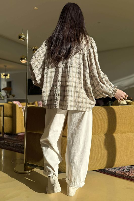 Greta Country Smock Stone