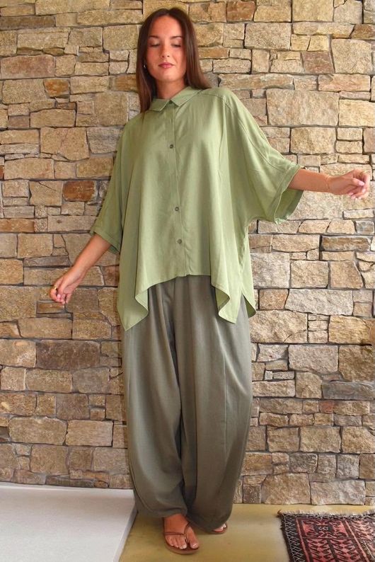 Half Moon Shirt Soft Olive