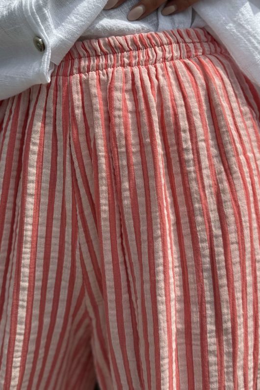 Hamptons Weekend Twist Pant Sherbet Coral
