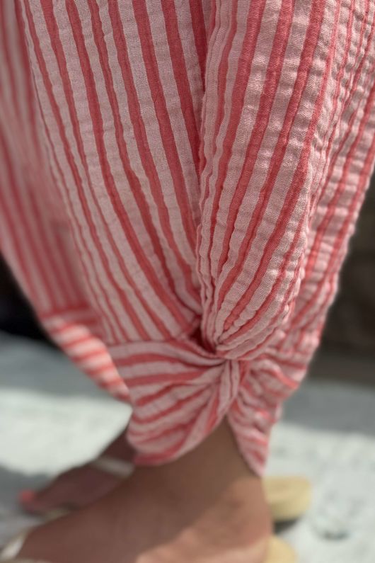 Hamptons Weekend Twist Pant Sherbet Coral