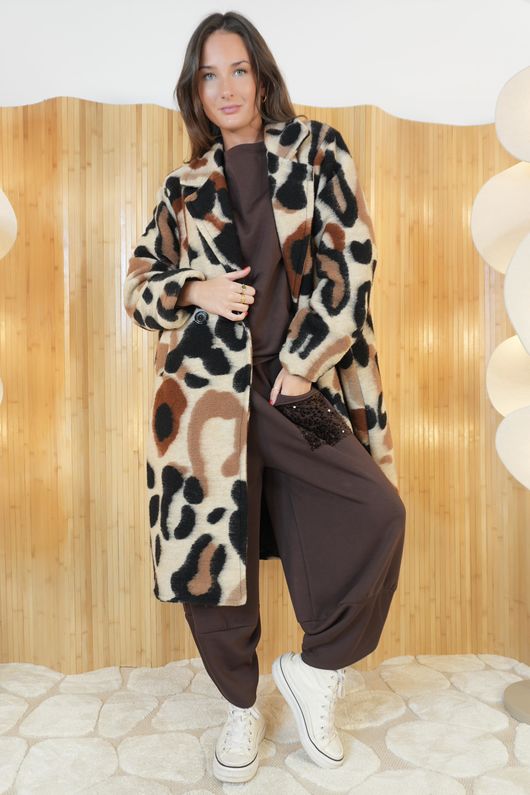 Hanbury Boiled Wool Longline Jacket Naturals