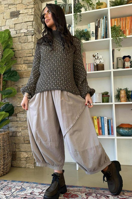 Heritage Funnel Neck Knit Jumper Earth /1/10 pre order due approx 10 days