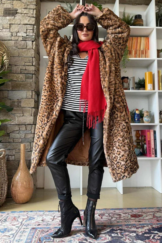 Highland Cotton Cashmere Scarf Rouge 