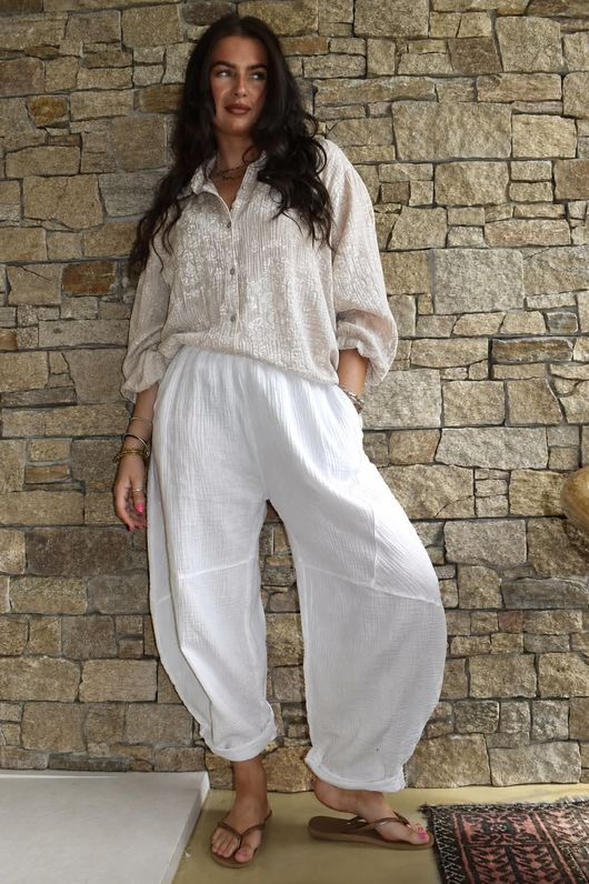 Hush Pillow Cotton Bandana B Boyfriend Shirt Calico