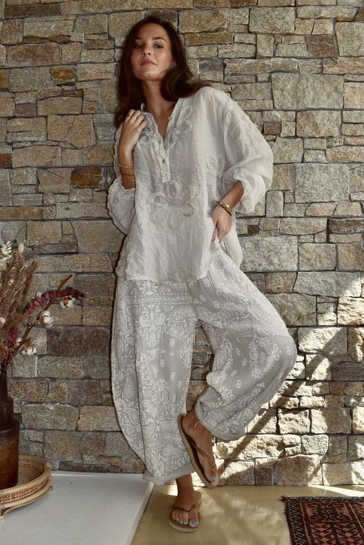 Hush Pillow Cotton Bandana B Classic Barrel Pant Calico