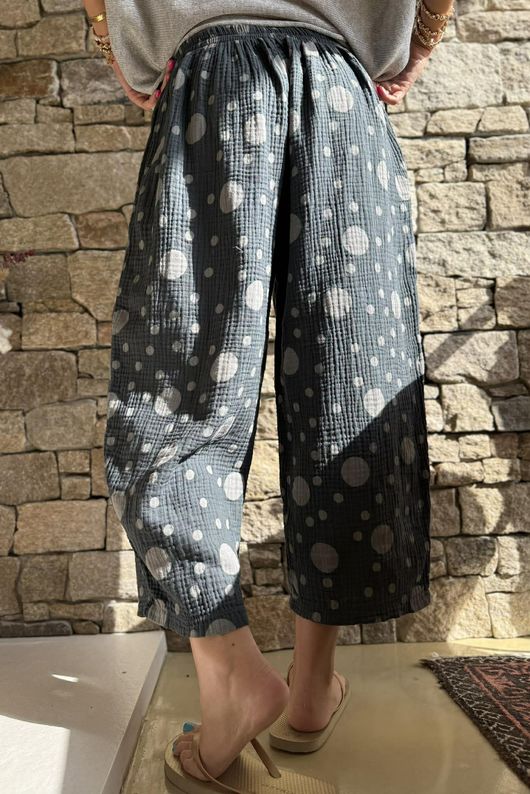 Hush Pillow Cotton Spot On Pant Charcoal