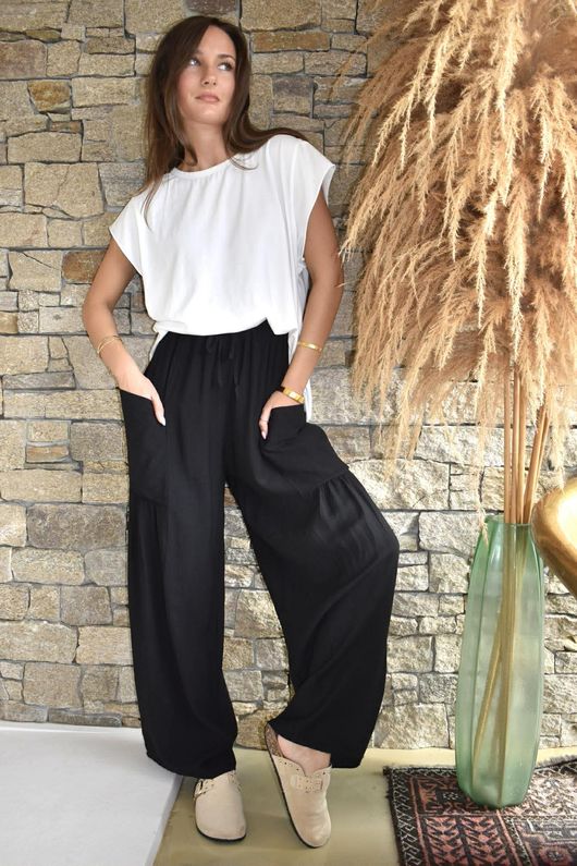 Huxley Barrel Pant Black /3=