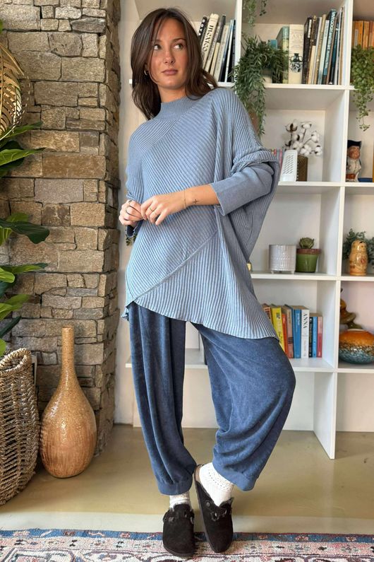 Jagger Quirky Ribby Knit Denim