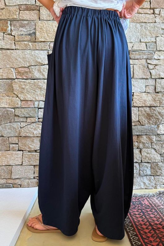 Jo Jo Bloom Barrel Pant Navy