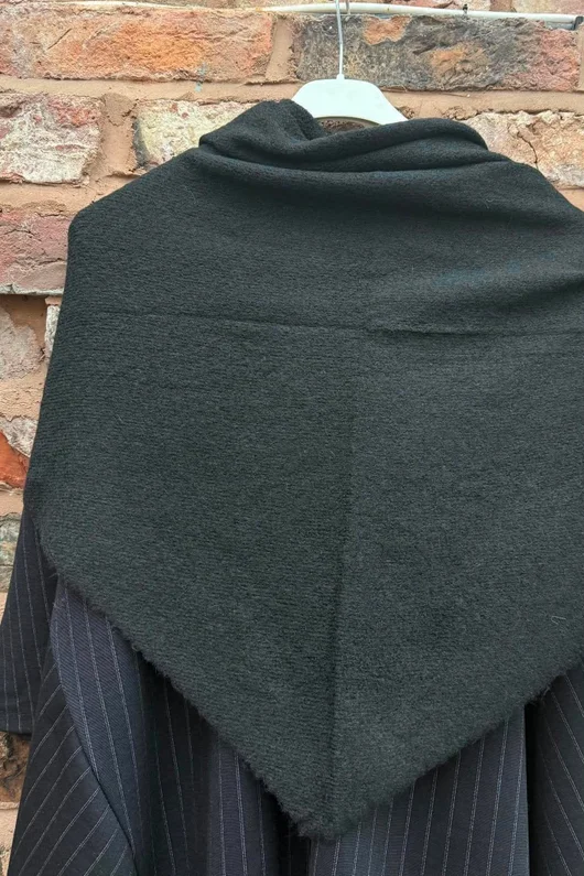 Jonti Knit XL Neckerchief Scarf Black