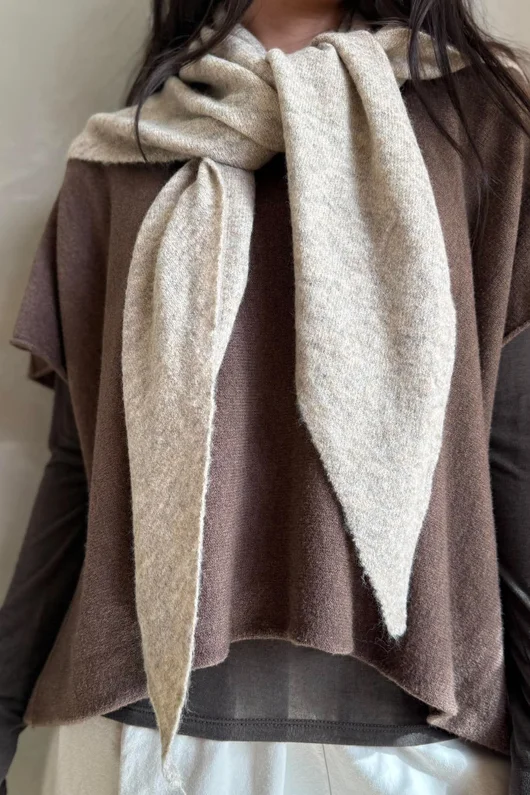 Jonti Knit XL Neckerchief Scarf Earth