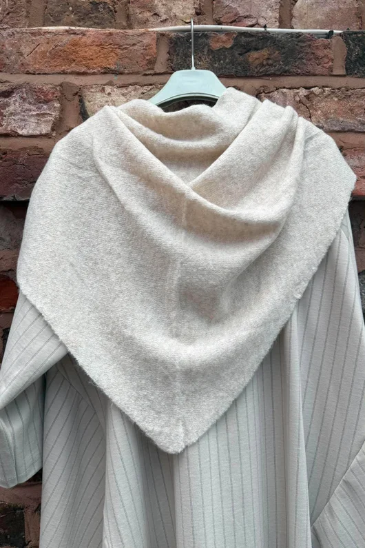 Jonti Knit XL Neckerchief Scarf Oatmeal