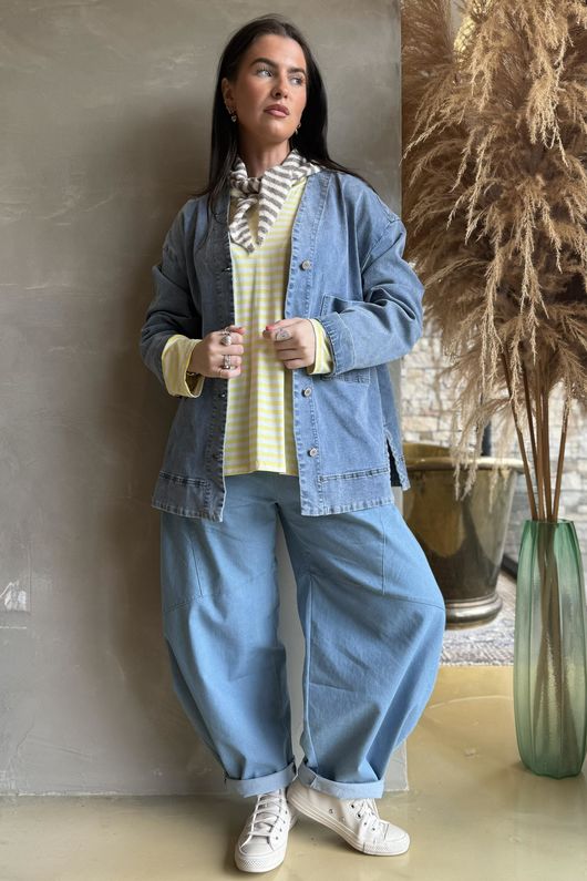 Jonti Stripe Knit Neckerchief Earth **