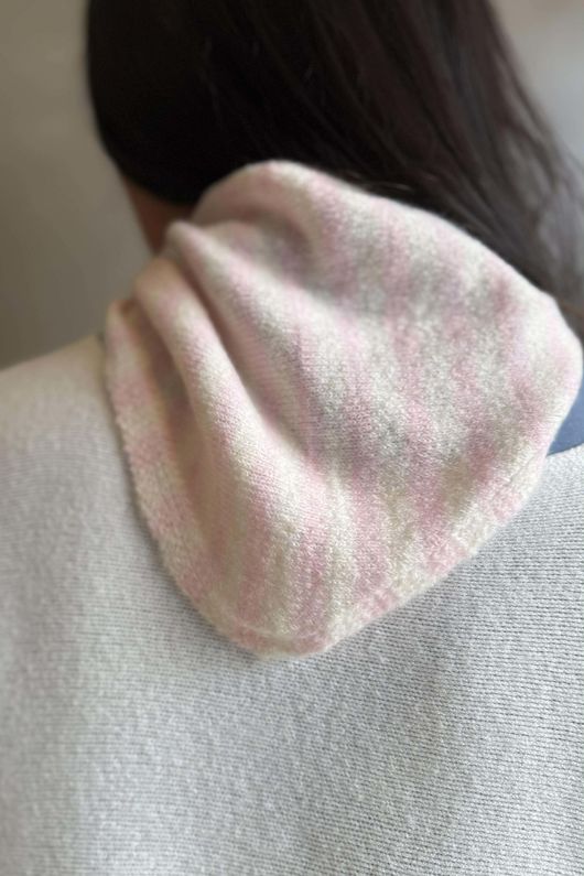 Jonti Stripe Knit Neckerchief Sugar **