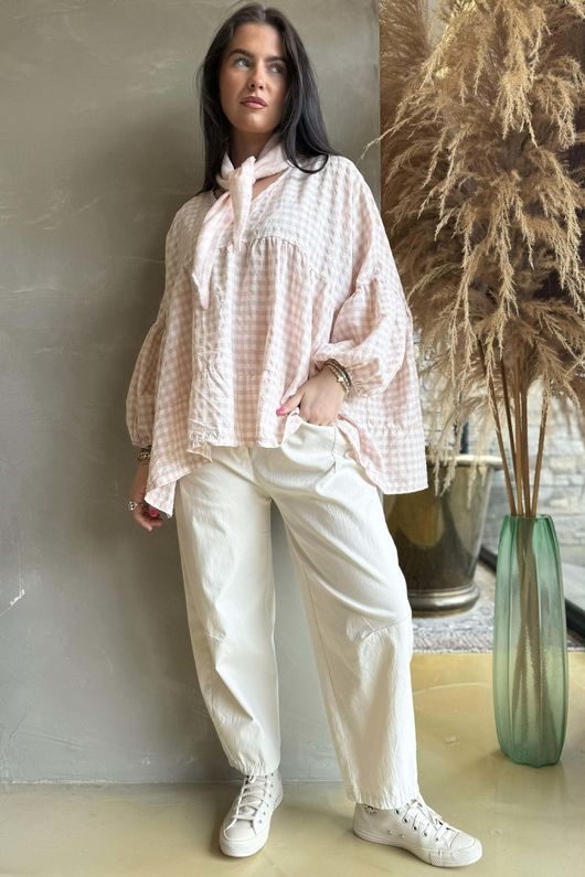 Jonti Stripe Knit Neckerchief Sugar **