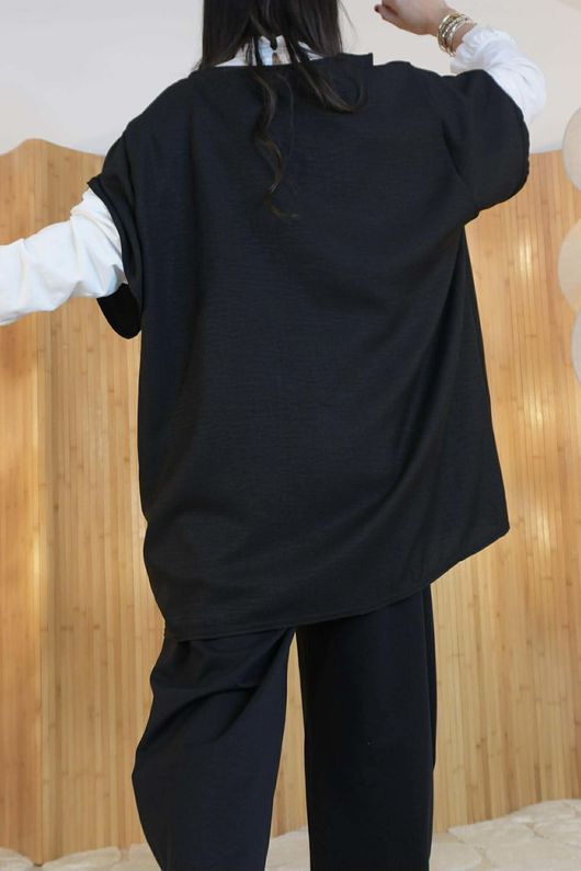 Kennedy Oversized Blouse Black  /15=
