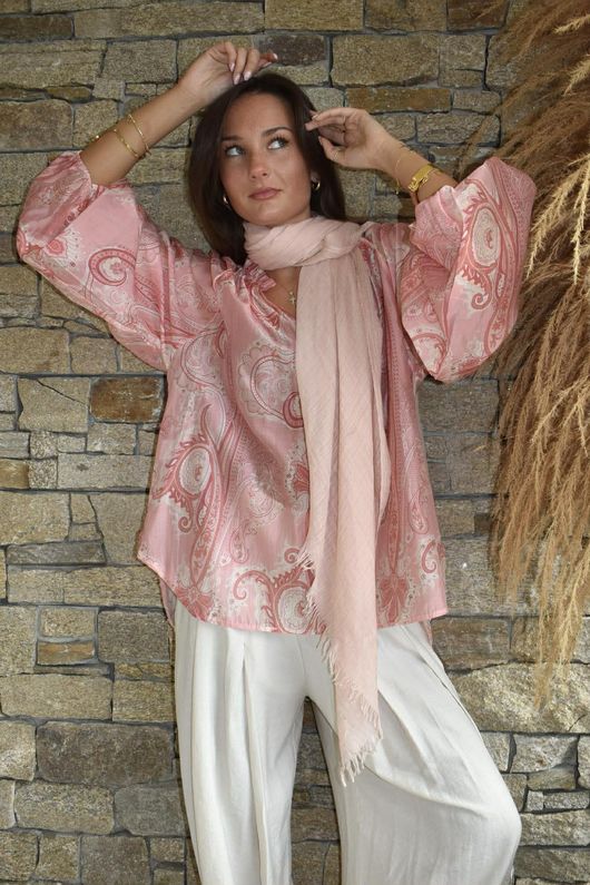 Kings Road Paisley Blouse Rose /4=